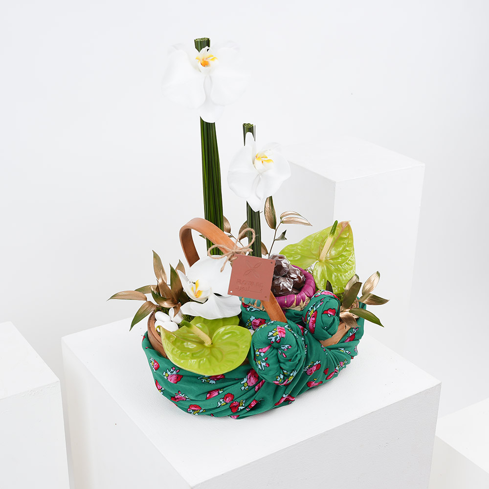 سلة الأزهار المبهجة