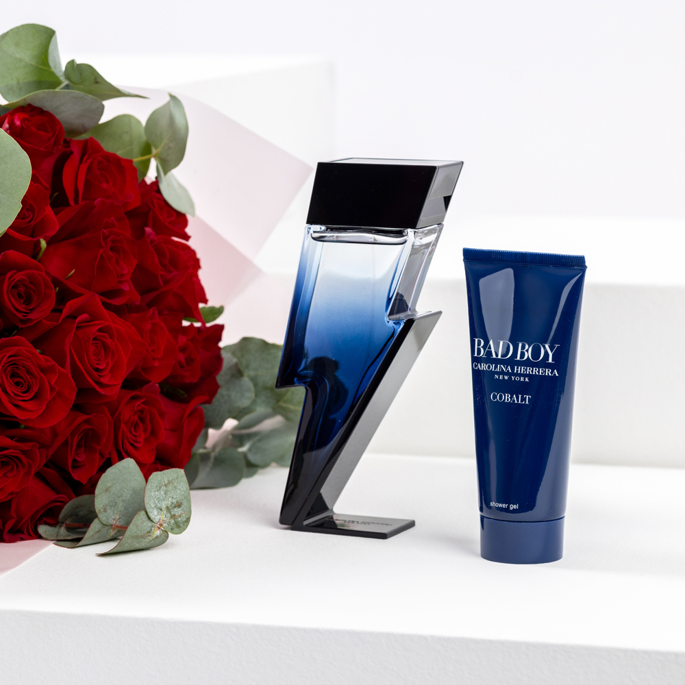 Carolina Herrera Bad Boy Men Set | Valentine's Bouquet 