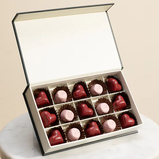 Floward Roses and Hearts Small Chocolate Box