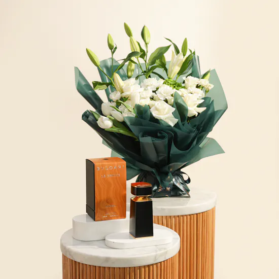 Bvlgari Le Gemme Ambero EDP for Men | Silent Power Flowers Bouquet