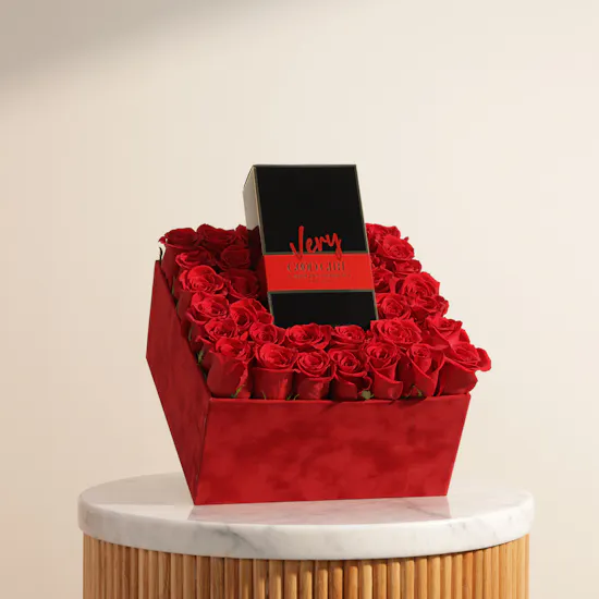 Luxury Women's Perfume | Crimson Love Rose Box