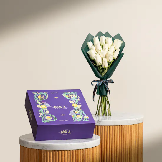 Nola Devil Chocolate Cake | Deliciously Daring Flower Bouquet