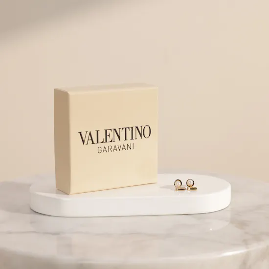 Valentino Garavani V Logo Signature Pearl Women's Earrings
