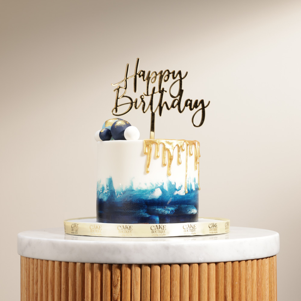 كيك عيد ميلاد سعيد من كيك بوتيك