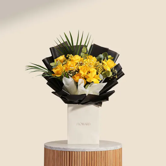 Golden Mood Flower Bouquet