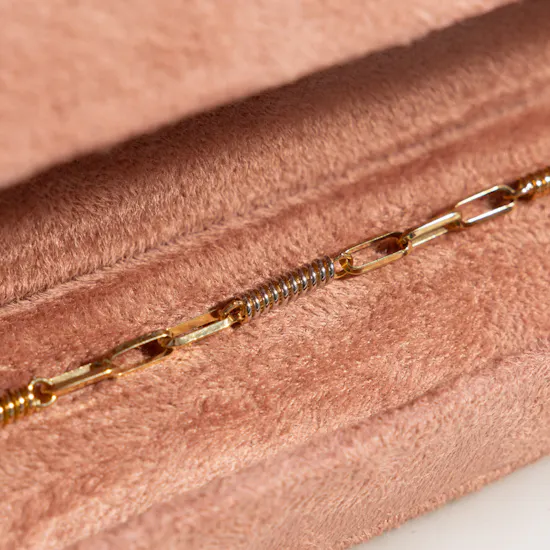 Siran by Iram Gold Paperclip Coil Bracelet