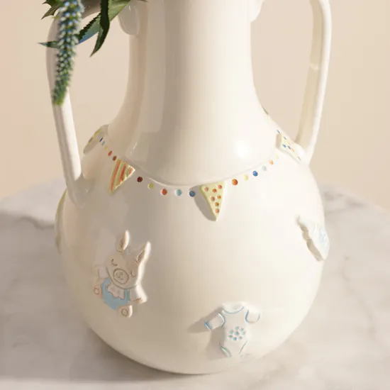 Keramos Studio Delightful Baby Boy Flower Vase