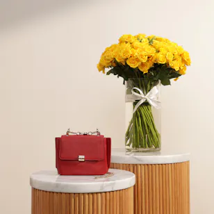 Cole Haan Elegant Bag | Stunning Flowers Vase