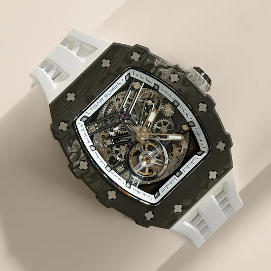 Tsar Bomba Elemental Automatic Elegant White Men's Watch