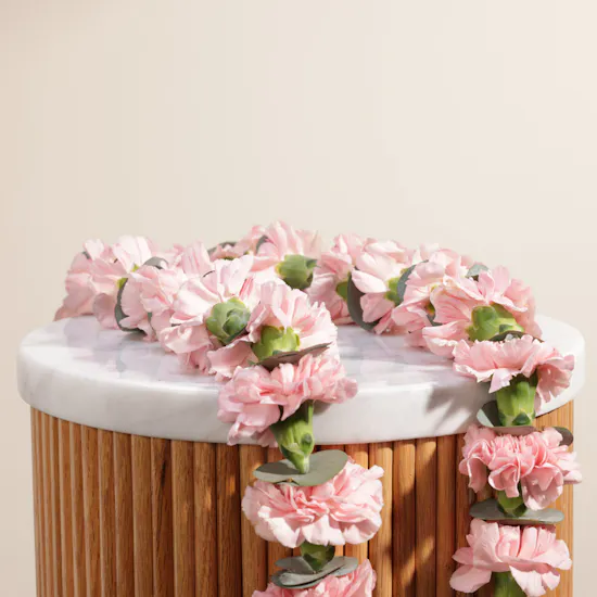 Pink Carnation Graduation Necklace