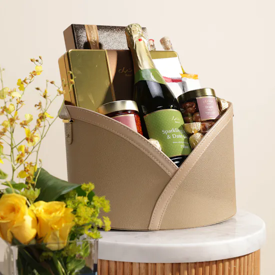 Chantel Hamper Medium - Midas | Yellow Blooms