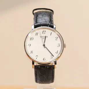 Tissot Crocodile Embossed Leather Watch