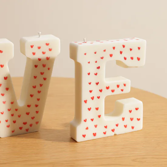 Melosa Love Word Candle