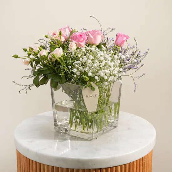 Blush Horizon Flower Vase