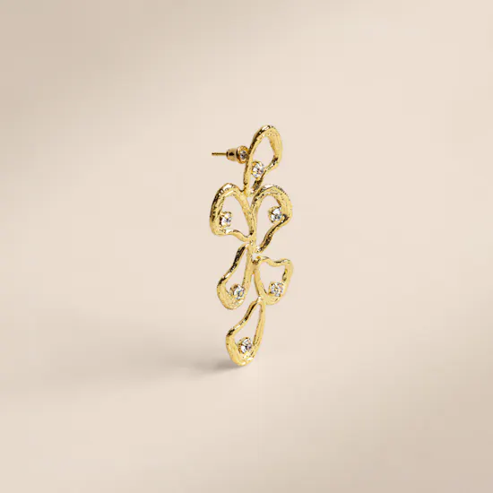 Lynyer Celestial Whispers Gold-plated Bracelet and Earring Set