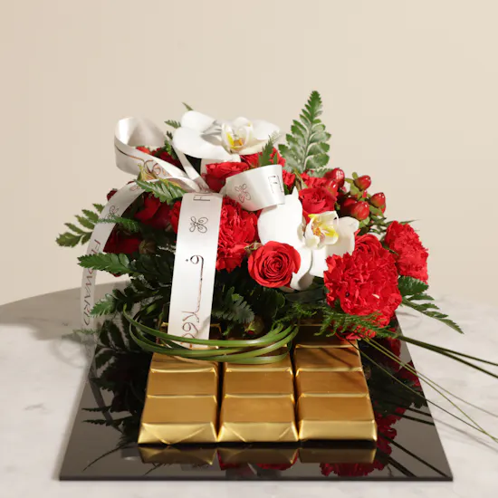 Floward Luxurious Chocolate Tray | Romantic Flowers