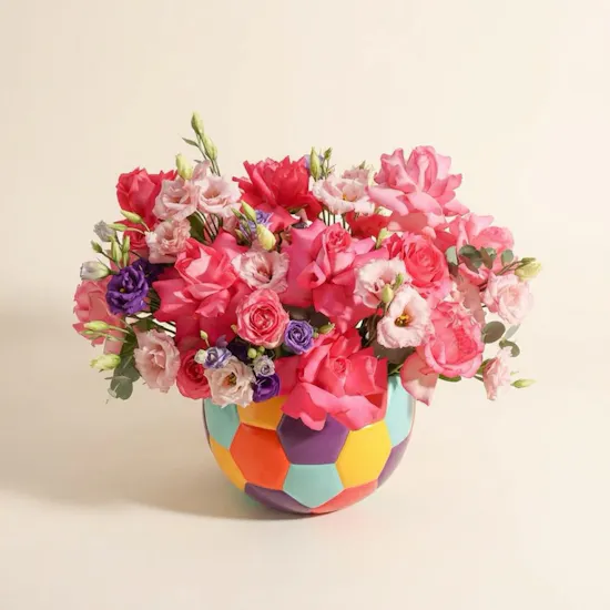 Color Symphony Flowers Vase