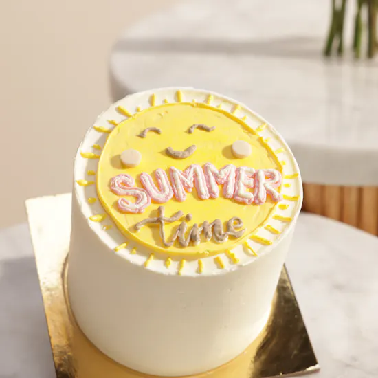 Floward Summer Time Cake | Joy and Freshness Flowers