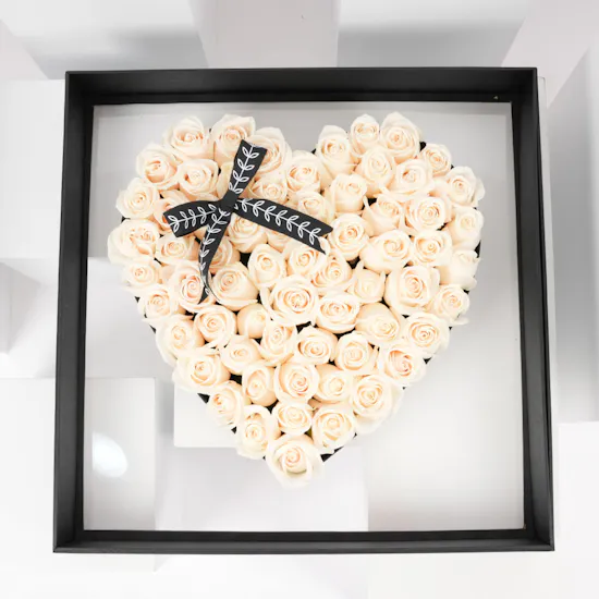 White Roses | Heart Shaped