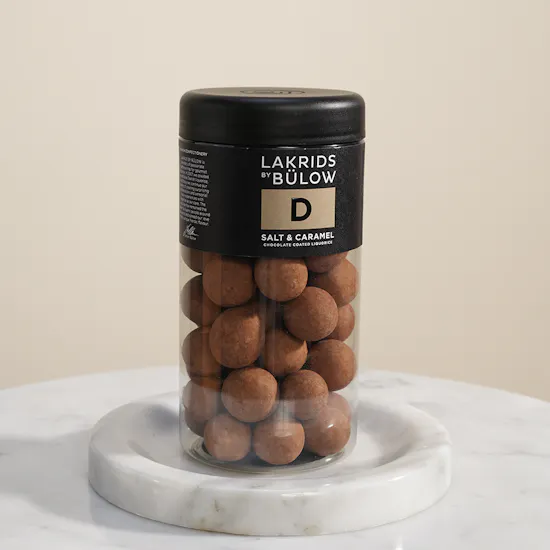 Lakrids by Bulow D Salt and Caramel Chocolate Coated Liquorice