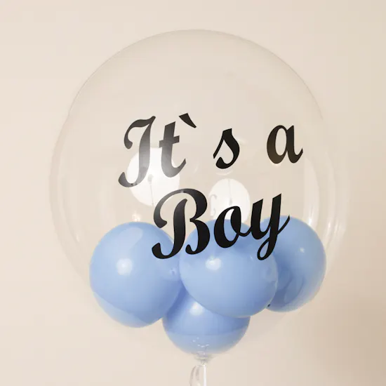 Balloonizer Baby Boy Bubble Balloon