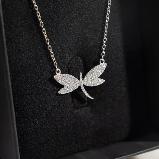 Felizmoda Dragonfly Silver Necklace