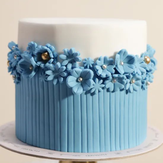 Floward Blue Blossom Cake