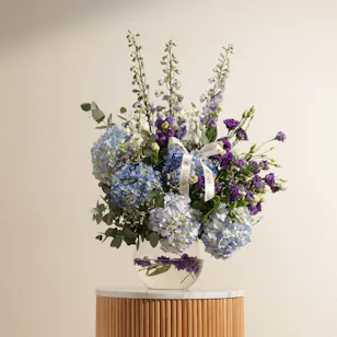 Purple Elegance Flowers Vase