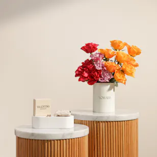 Valentino Iconic Vlogo Earrings | Vibrant Elegance Roses Box