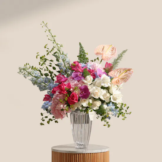 Rogaska Oceania Crystal Flowers Vase