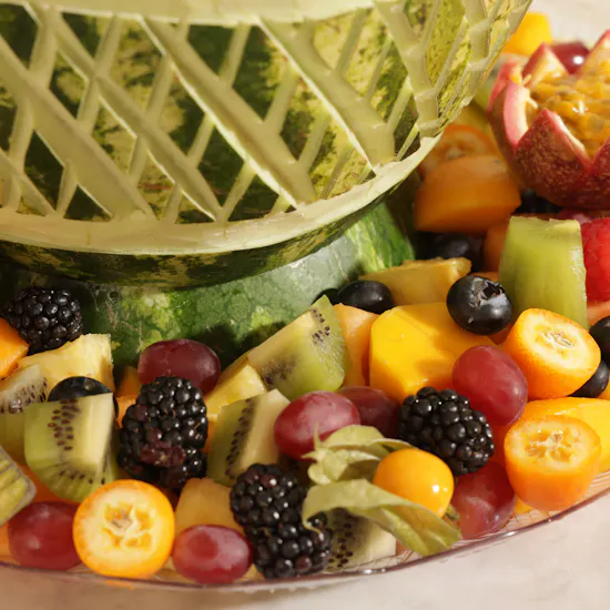 Fresh Pickes Royal Melon Centerpiece