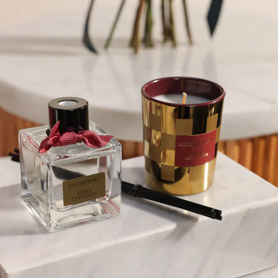 Atelier Rebul Apple Cinnamon Home Kit Gift Set | True Feeling Flower Bouquet