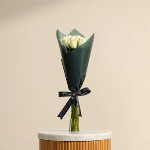 Eternal White Rose Bouquet | 15 Flowers Eternal White Rose Bouquet | 15 Flowers