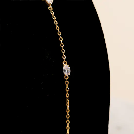 Hrh Notte Gold Plated Necklace