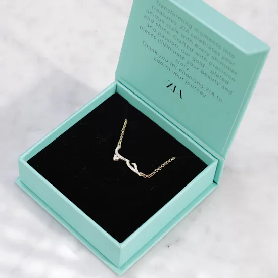 Zia Love Gold Plated Necklace | Stunning Baby Roses