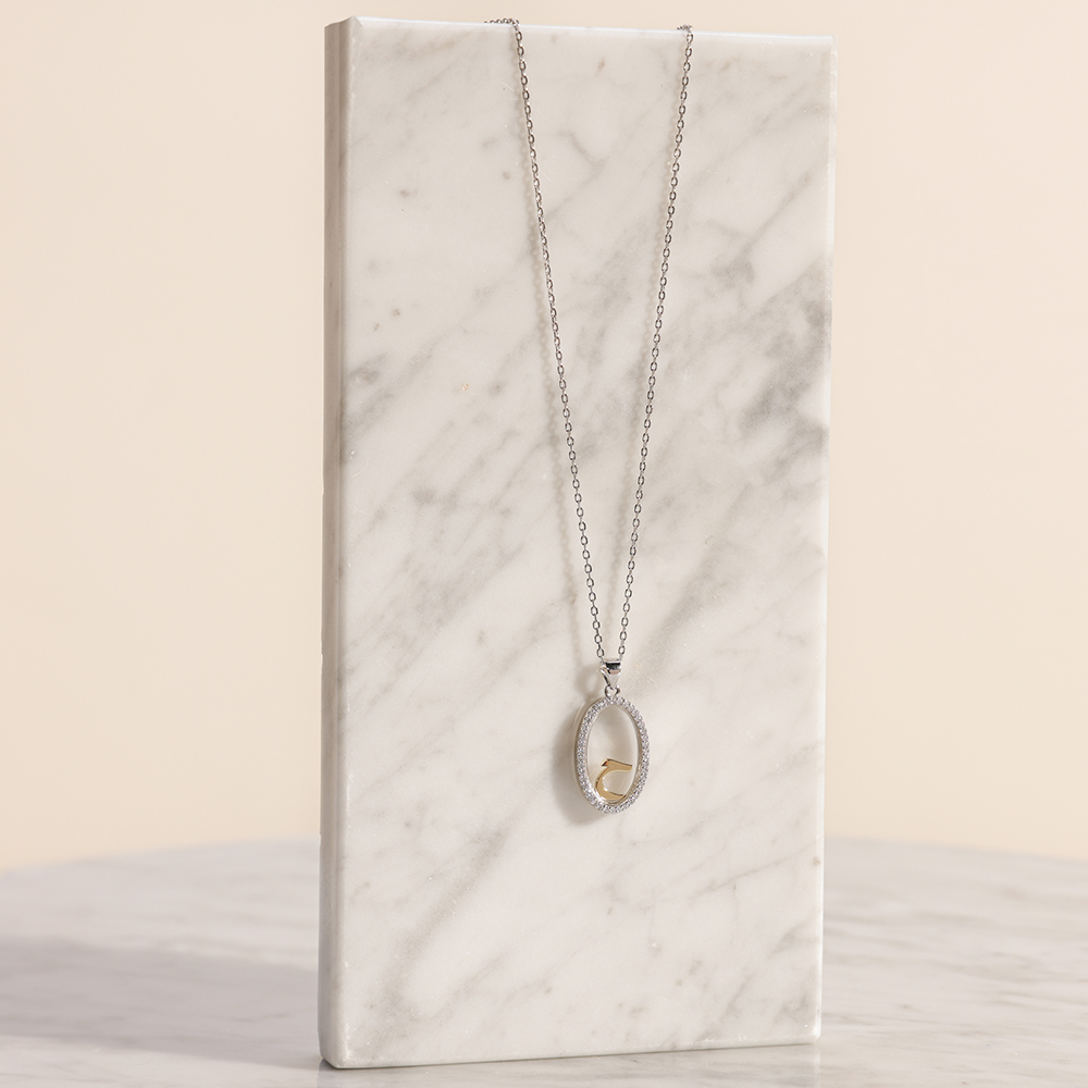 Floward Mirror with Letter Necklace | Letter Haa