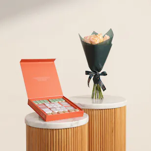  Patchi Les Chocolates Box | Serenity Roses Bouquet