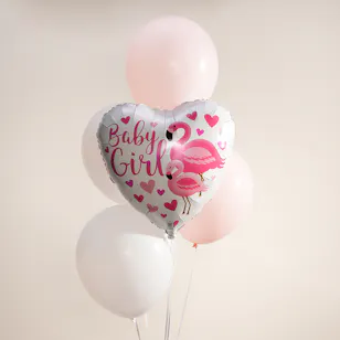 Baby Girl Balloons Set | 5 Balloons