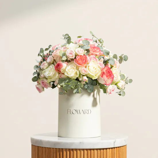 Blushing Petals Roses Box