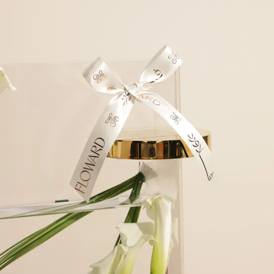 Charm White Calla Vase