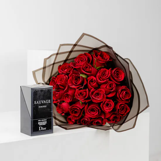 عطر سوفاج من ديور 100 مل | باقة ورد كلاسيكية