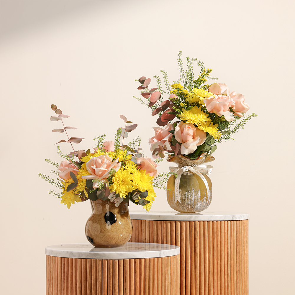 ثنائي مزهريات هدوء الشمس