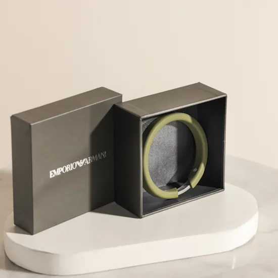 Emporio Armani Green Silicone Bangle Men's Bracelet