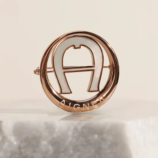 Aigner Rose Gold Brooch