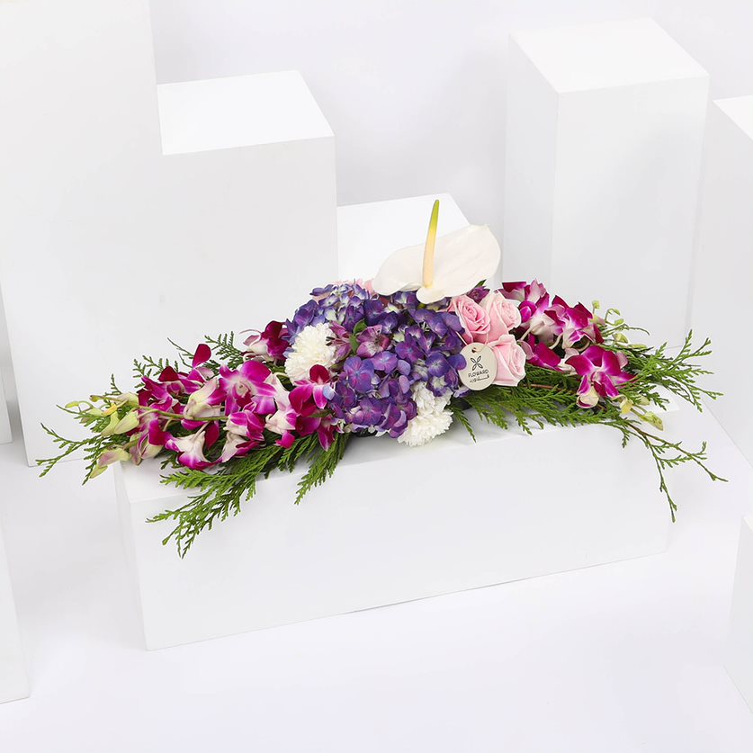 تنسيق ورود لطاولة الطعام