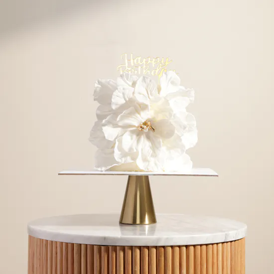 Floward Enchanting White Petals Birthday Cake