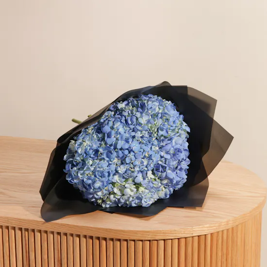 Stunning Blue Hydrangea Bouquet