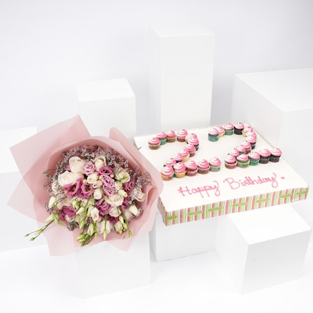 Helens Number Mini Cupcakes | Flowers