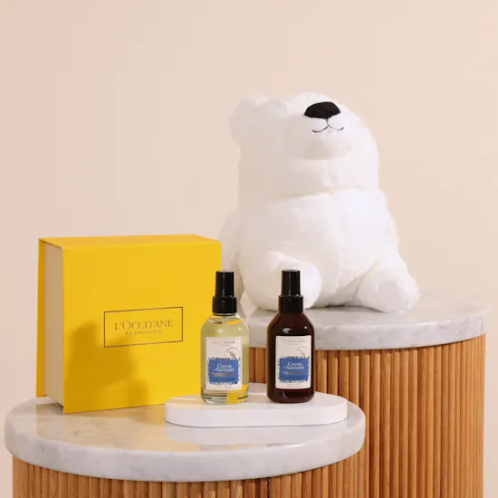 L'Occitane Relaxing Duo Set | Floward Small Bear Plush Toy