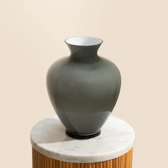 Floward Grey Opal Glass Vase